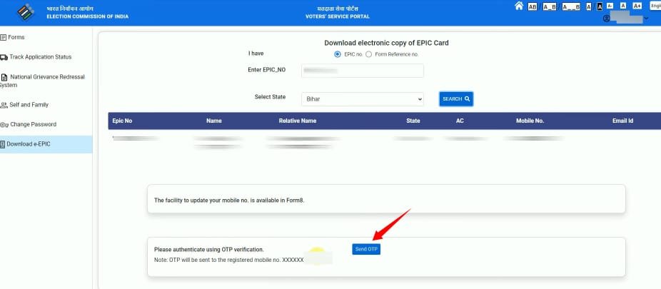 hoe to download voter card online