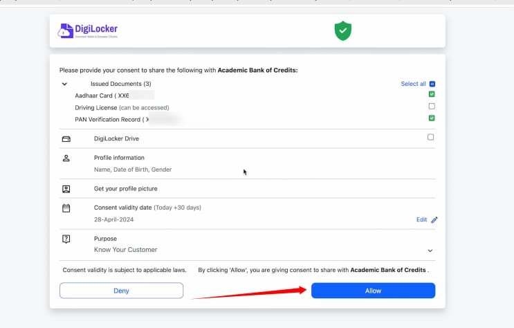 Academic Bank of Credits kaise banaye
