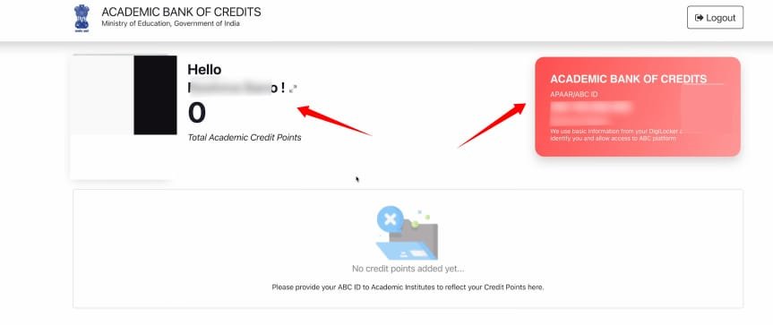 university abc id card create online