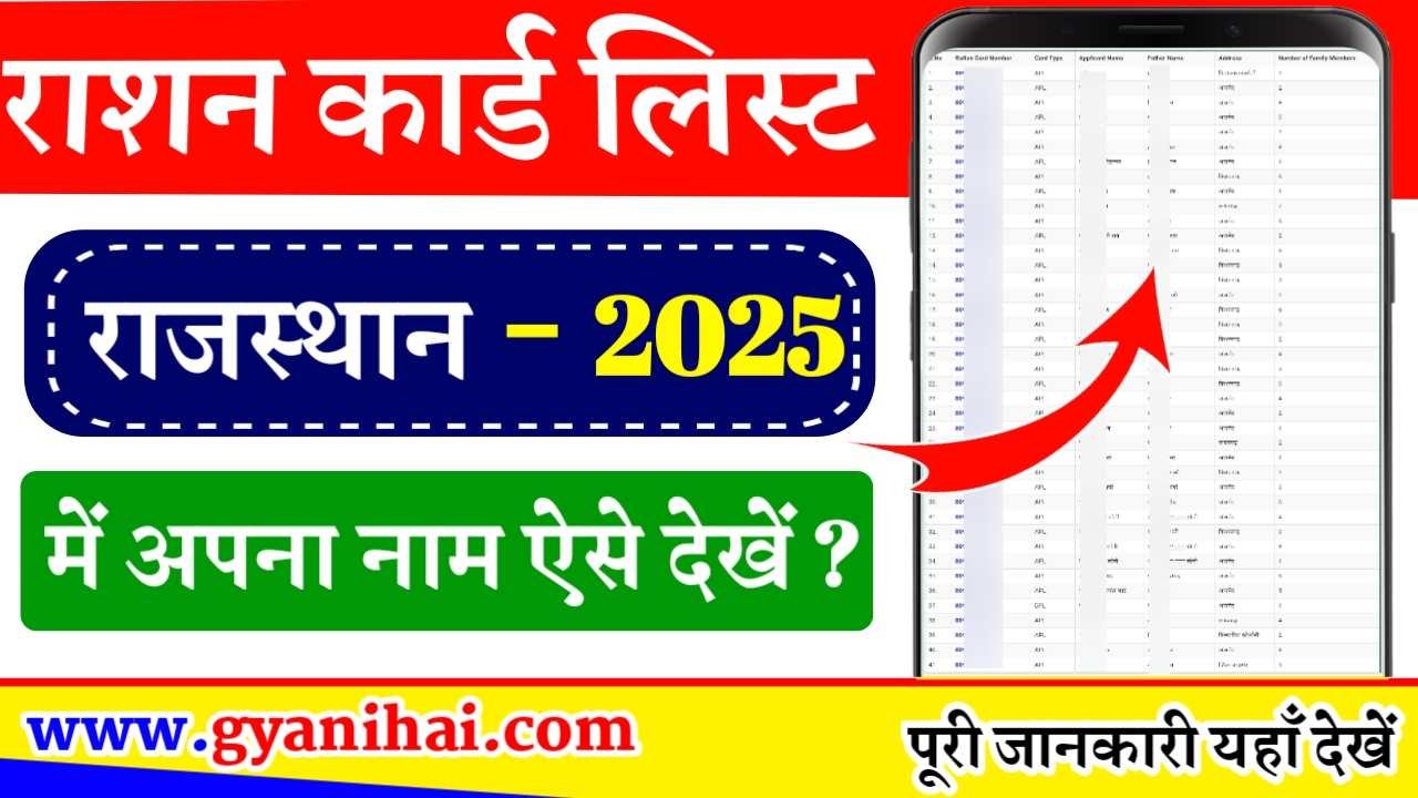 Rajasthan Ration Card List