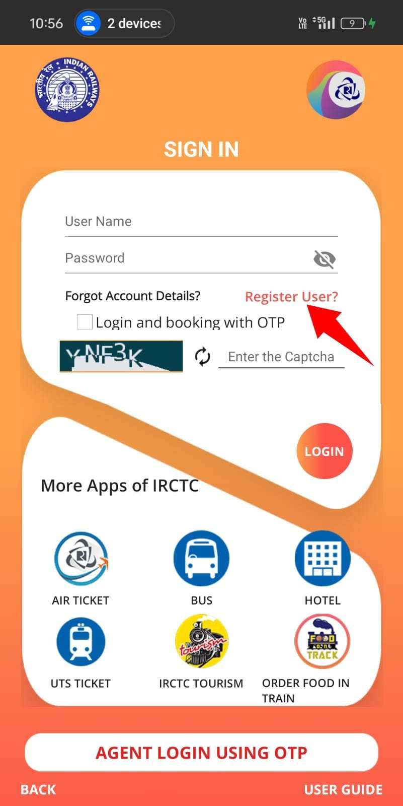 irctc account create online