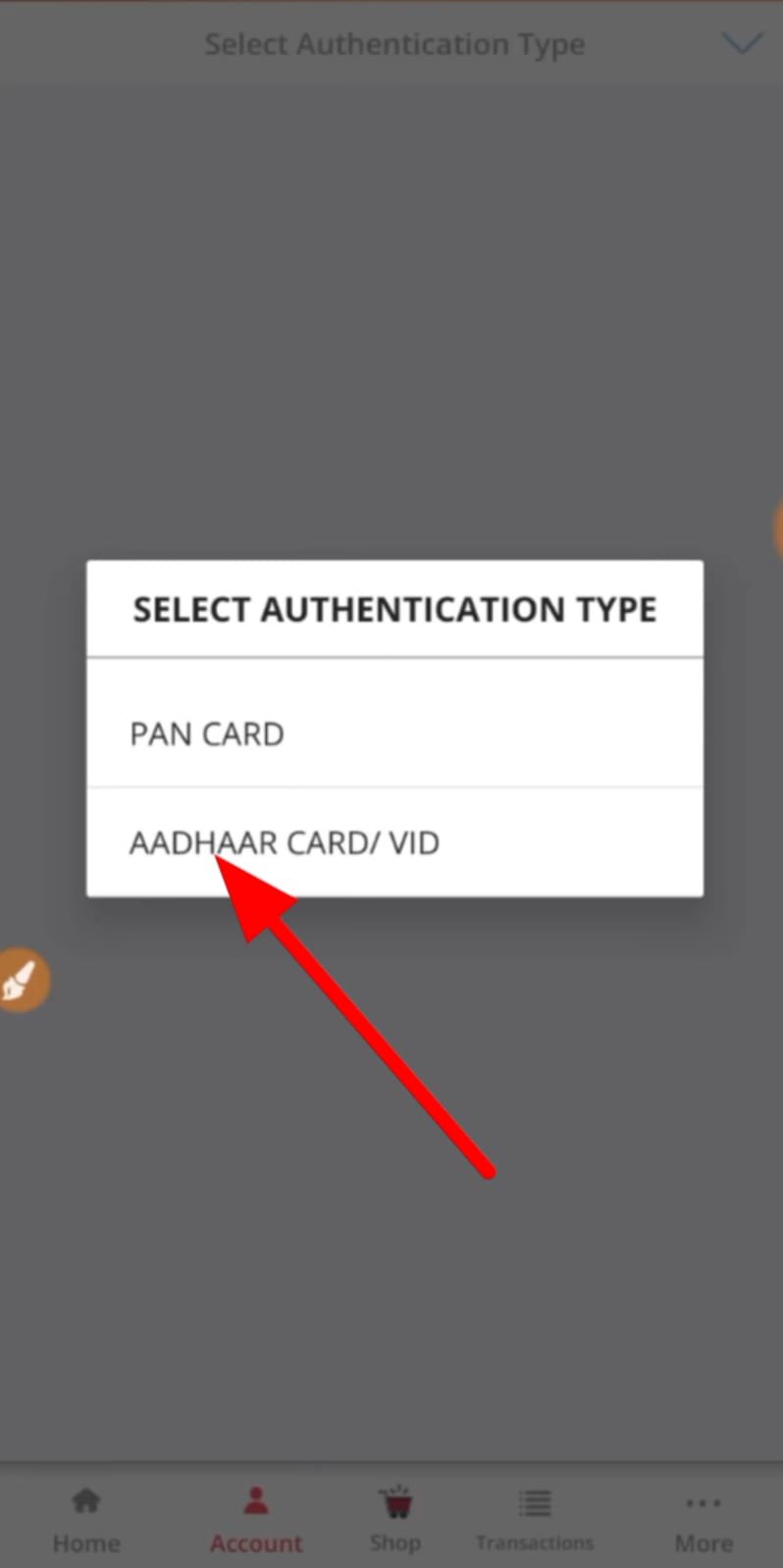 irctc rail connect app aadhar card authentication 