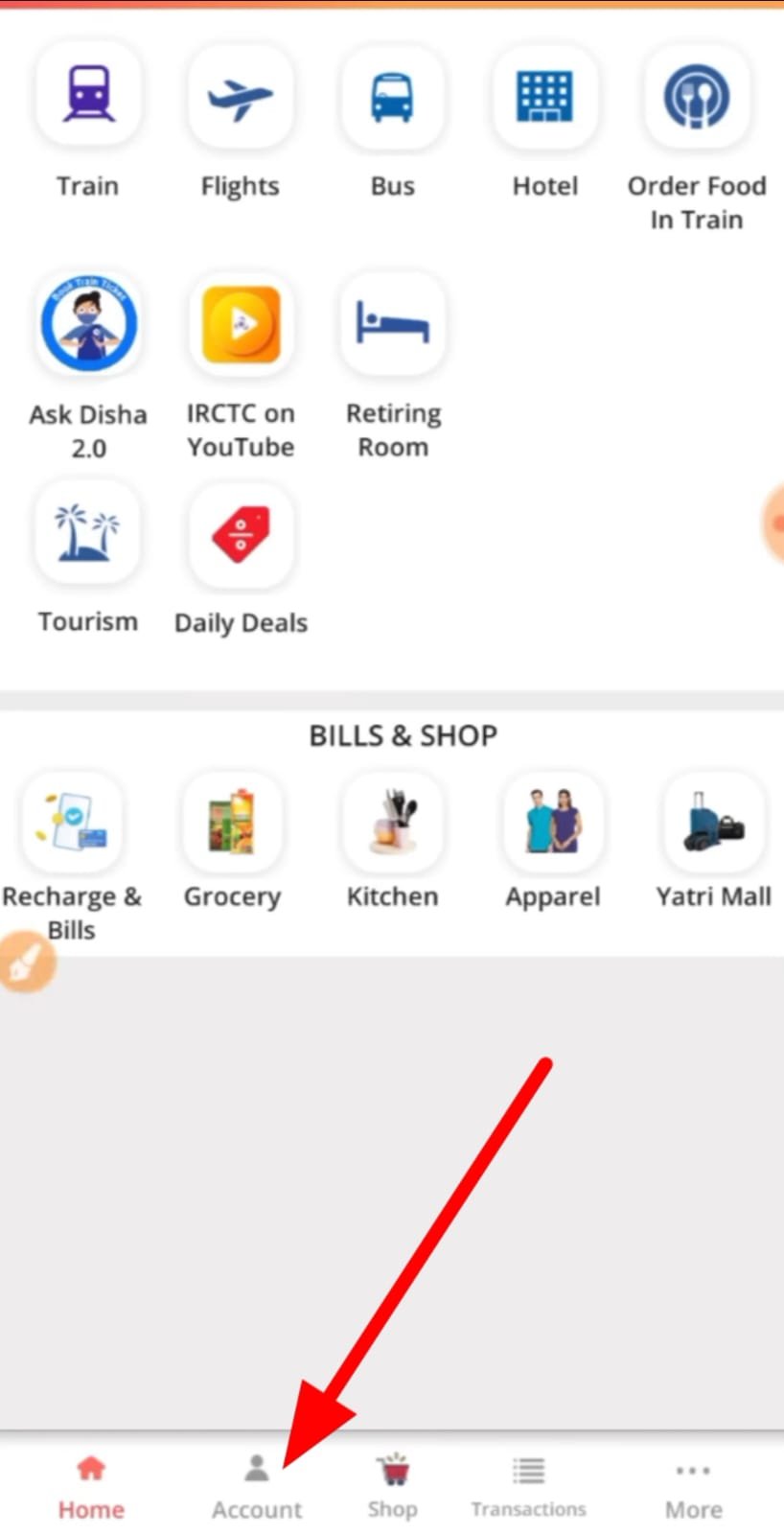 irctc se aadhar card link kare